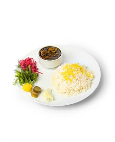 چلو قرمه سبزی